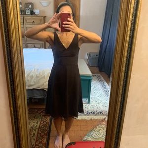 J. Crew Sophia Silk Chiffon Dress Brown